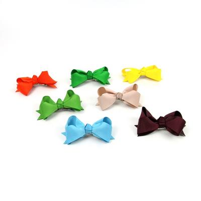 China Latest Sweet Design Cute Hair Clip Women Hair Accessories Color Bowknot Girls Hair Clip for sale