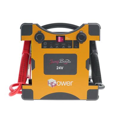 China Start Up Hot Selling Diesel 16.0L High Capacity 5000APeak 64000MAH 24V Truck Battery Jump Starter And Semi Truck for sale