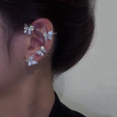 China New Butterfly Casual Earrings Without Pierced Ear Clips For Women for sale