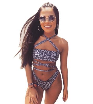 China Breathable the best selling high quality female sexy leopard thong bikini set new products 2021 hot sale for sale