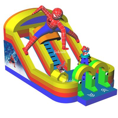 China House Winter Bouncy Jumping Superman Castle Jumping Castle Jumping Bouncy Castle For Christmas Holidays for sale