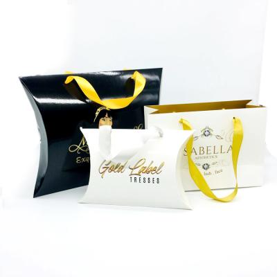 China Packaging Paper Bags And Recyclable Custom Hair Extension Hanger for sale