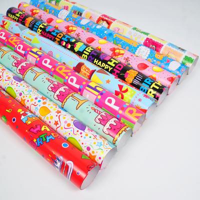 China Birthday Gift Wrapping Pattern Cookie Toy Chocolate Gift Wrapping Paper Flower/Paper Chocolate Wrapping Latest for sale