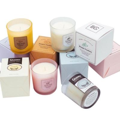 China Modern Luxury Aromatherapy Perfume Candle Packaging Box Folding Cardboard Perfume Set Creative Gift Box for sale