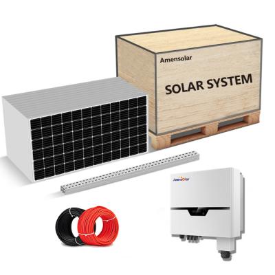 China Amensolar Solar Panel 3KW System 5KW Kit 15KW Solar Power System Home Energy Saving Solar Home for sale