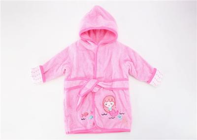 Chine Peignoir rose naturel de coton d'enfant en bas âge, conceptions mignonnes d'amusement de robe longue de fête de naissance à vendre