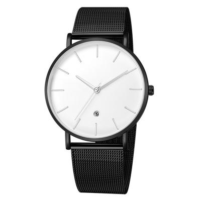 China Minimalist day/date wristwatch water proof quartz watch men quality canvas quartz watches for sale