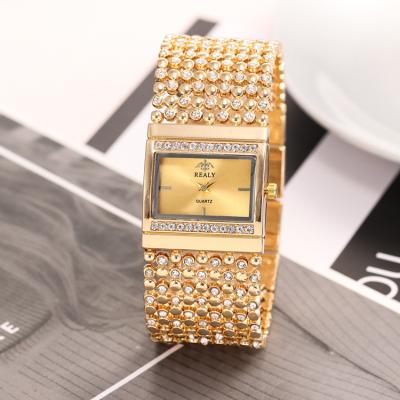 China High-end Quality Fashion Women's Day/Date Rhinestone Ladies Wristwatch Korean Bracelet Watch Steel Strap Wrist Watch for sale