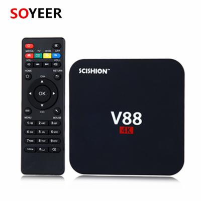 China Soyeer 2018 V88pro 2+16G Smart TV Box New Arrival Ott TV Box For Android TV Box RK3229 TV Box for sale