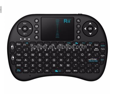 China Soyeer 2.4G Slim Mini Rii i8 Keyboard Touchpad and Fly Air Wireless Mouse for Mini PC Android TV Box for sale