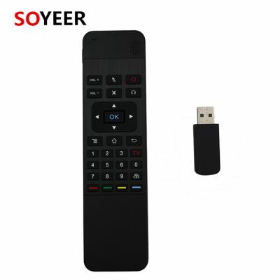 China For Android TV Box/Mini PC/SmartTV Sale! T3 Wireless Two-way Voice Soyeer Air Mouse Keyboard Air Mouse Smart Remote Control Keyboard for sale