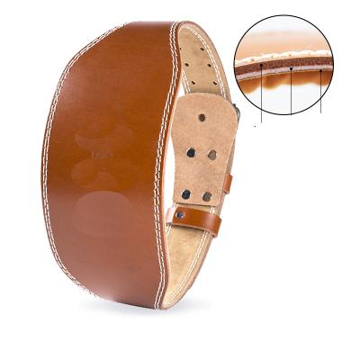 China Factory Direct Customized Cow Leather Sports Leather Belt For Weightlifting And Boxing for sale