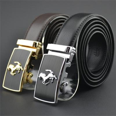 China Good Quality 3.5 Width Automatic Cow Leather Belt Customized Automatic Belt For Men for sale