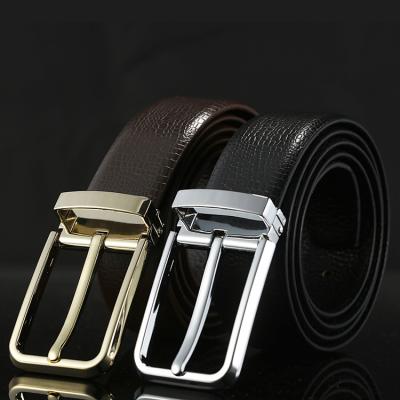 China Cowhide 3.3cm High Quality Classic Vintage Brushed Easy Layer Strong Genuine Italian First Layer Buckle Pin Gunmetal Clip Leather Belts for sale