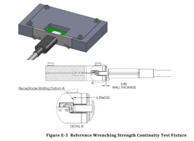 China Universal serial bus type-C Schakelaars, de schakelaar 4-as van USB type-C Continuïteitstest Te koop