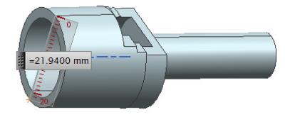 China ISO5356-1-22mm Messgerät für Prüfungsbetäubungsmittel und Atmungsausrüstung zu verkaufen