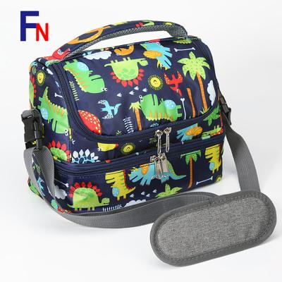 China Waterproof Designed Cartoon Insulated Thermal Reusable Kids School Cooler Lunch Bags for sale