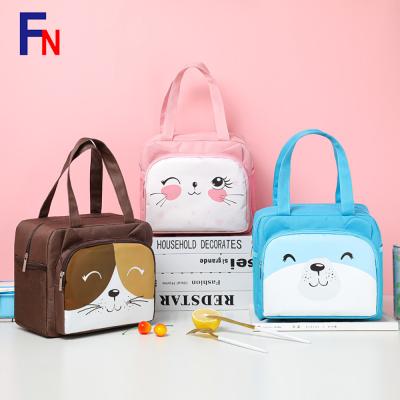 China Cute Large Capacity School Thermal Cooler Family Waterproof Designed Freezable Insulated Reusable Lunch Bags for sale