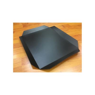 China Double Faced Black Plastic Slip Sheet For Cargo Transportation / Alternative For Wooden Pallet for sale