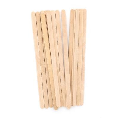 China Disposable Natural Wooden Coffee Sugar Stirrer Stick Beverage Disposable Custom Individual Wrapping From Juntian for sale