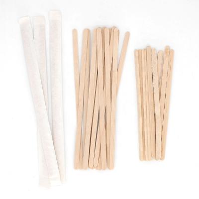 China Free Sample Sale Custom Hot Disposable Coffee Wooden Stirrer Juntian Wooden Sticks for sale