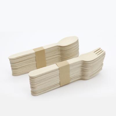 China Disposable Cutlery Disposable Custom Birch Wooden Juntian Forks With Cheap Price for sale