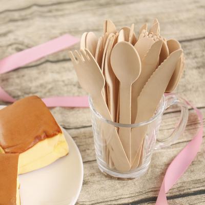 China Wholesale Disposable Disposable Birch Wood Part Spoon Wooden Spoon Cutlery With Logo for sale