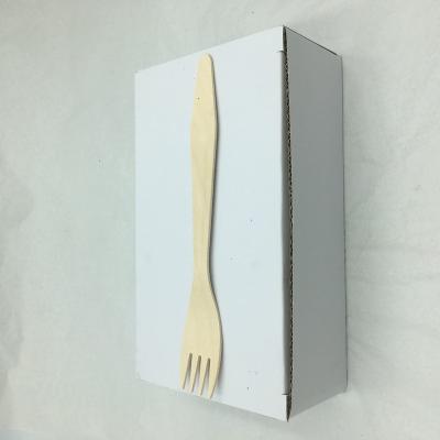 China Wholesale Disposable Biodegradable Disposable Wooden Fork 155mm for sale