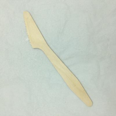 China Disposable Biodegradable Portable Take Out Single Wrap Disposable Wooden Cutlery for sale