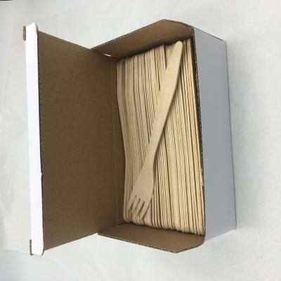 China 160mm Disposable Disposable Cutlery Wooden Person Wrapped for sale