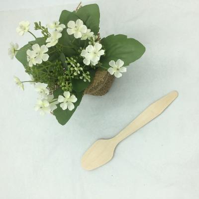 China Biodegradable Disposable Wooden Spoons Eco-friendly Knife Forks Disposable Cutlery for sale