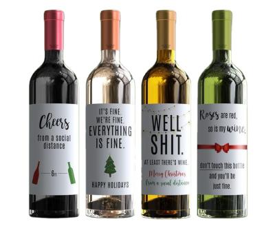 China Waterproof / Oil Resistant Customize Wine Label Sticker Luxury for sale