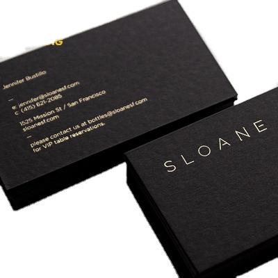 China paper & Cardboard Free Design Customized Business Card Gold Foil Fancy Printing Custom Service for sale