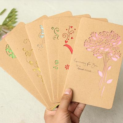 China Customized Design Free Custom Embossed Greeting Cards for sale