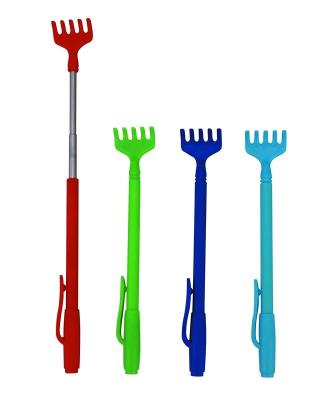 China New Novelty Plastic Portable Expanding Body Telescopic with Clip Grip Handle Back Scratcher for sale