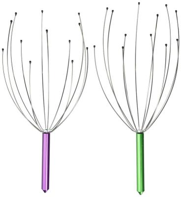 China Hot Selling Head Massager Colorful Good Quality Stainless Steel Handheld Scalp Head Massager for sale