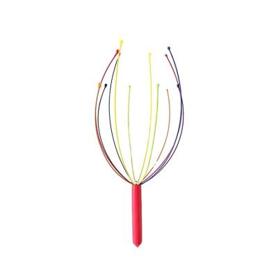 China TM102 Custom Multiple Head Rainbow Colorful Scalp Massager For Head for sale