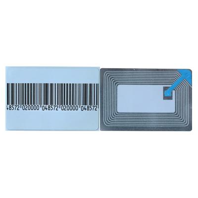 China Shopping Mall Rectangle Shaped Paper Coated Soft EAS 8.2 MHz Anti Theft Label Stickers For Shop Security Tag System for sale