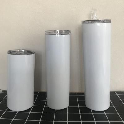 China Sustainable 600ml Sublimation Blanks 20OZ Stainless Steel Double Wall Insulated Slim Tumbler for sale