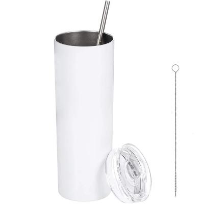 China Hot Sale 20oz Slim Straight Tumbler Water Mug Vacuum Stored Vacuum Coffee Mug for sale