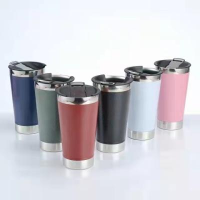 Chine Sustainable Christmas Mug 16oz Vacuum Insulated Stainless Steel Tumbler With Bottle Opener Beer Travel Mug à vendre