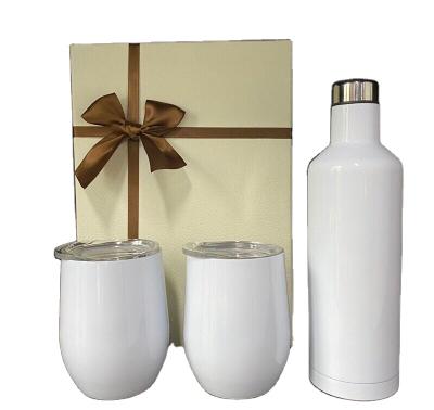 China Viable Personalized Double Wall Vacuum Stainless Steel Wine Bottle Glass Insulated Gift Box zu verkaufen