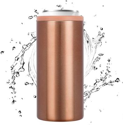 China Customized Double Wall Insulated Logo 12oz Stainless Steel Vacuum Stocked Can Holder For Sublimation Te koop