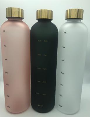 중국 Stocked 1000ml BPA FREE Sport Tritan Plastic Bottle With Frosted Face Plastic Bottle 판매용