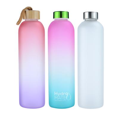 China Hot Promotion High Borosilicate Glass Stocked Bottle For 1L à venda