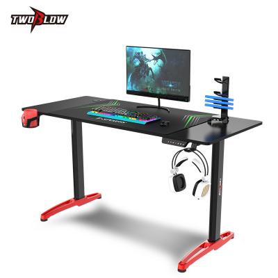 China Ergonomic Convertible Computer Workstation RGB Ergonomic Smart Computer Desk Gaming Desktop Adjustable Height Desk for sale