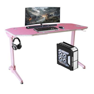 China (Other) TWOBLOW New Design Adjustable Motor Stand Up Electric Gaming Desktop Computer Lift Table Esports Table With Light Computer Gaming Table for sale