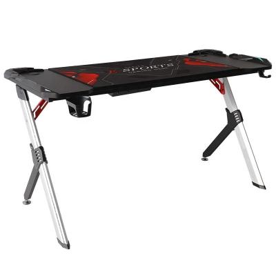 China New Design 2022 Extendable Adjustable Double Motor Gaming Desk Gaming Desk With Led Light for sale