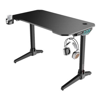 China (Height)Adjustable Gaming Computer Desk Racing Computer Table With Led for sale