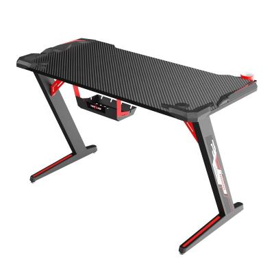 China Foldable Electronic Racing Game Table RGB Computer Gaming Desk With Led for sale